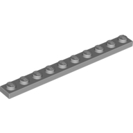 Lego destička 1x10, světle modro šedá (4211495, 4251149)